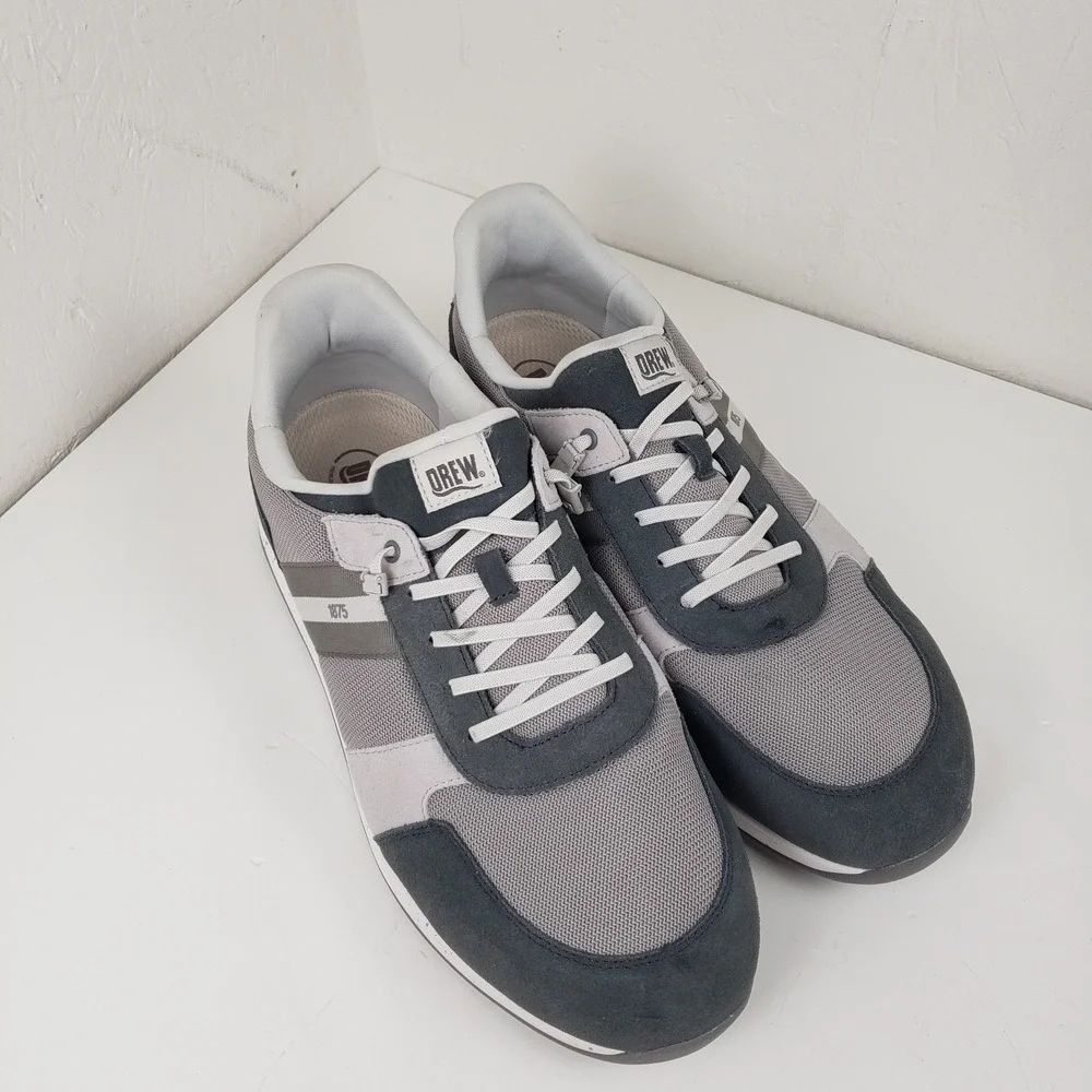Drew Connor Men's Size 15 6E Grey Walking Shoes Slip In Sneakers 40113-43